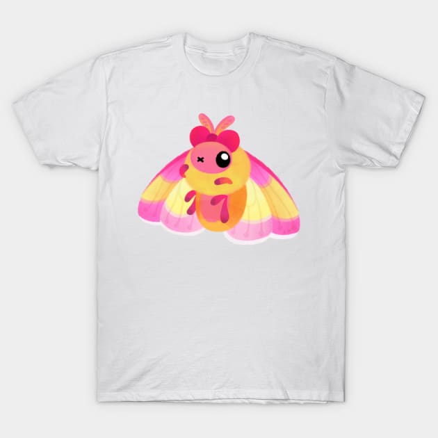 Rosy Maple moth T-Shirt by pikaole